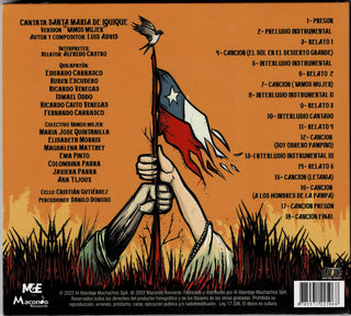 Quilapayún, Colectivo Vamos Mujer, María José Quintanilla, Elizabeth Morris, Magdalena Matthey, Ema Pinto, Colombina Parra, Javiera Parra, Ana Tijoux, Alfredo Castro : Cantata Santa María de Iquique (CD, Album, dig)