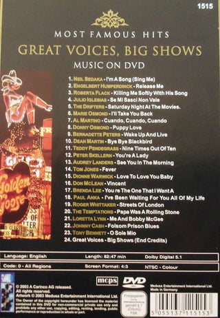Various : Great Voices Big Shows (DVD-V, PAL)