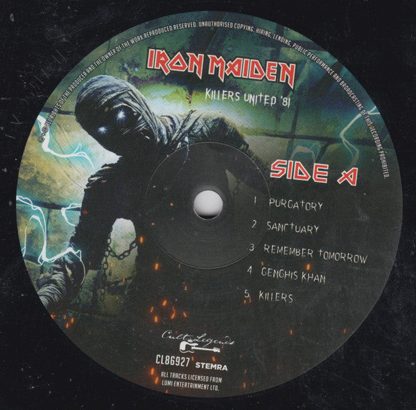 Iron Maiden : Killers United '81 (LP, Album, Unofficial, 180)
