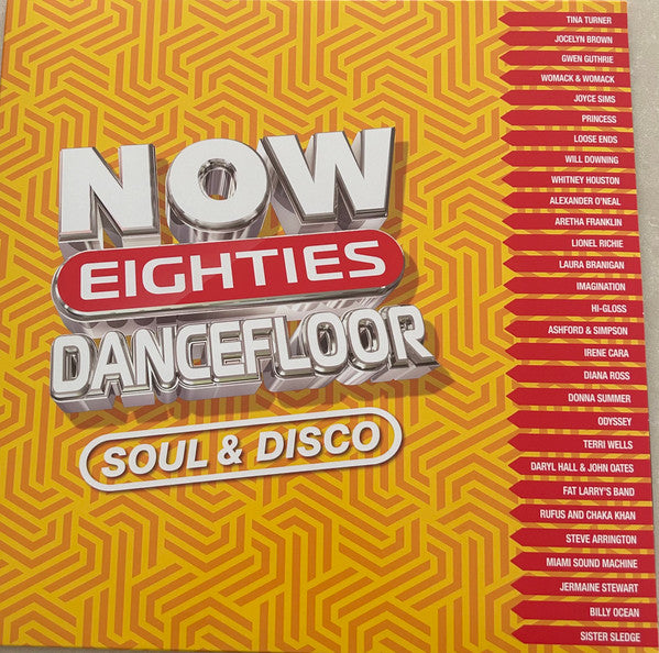 Various : Now Eighties Dancefloor Soul & Disco (LP, Fla + LP, Ora + Comp)
