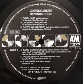 Soundgarden : Badmotorfinger (LP, Album, RE)