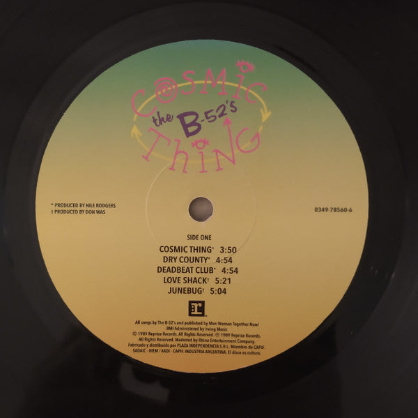The B-52's : Cosmic Thing (Cosa Cosmica) (LP, Album, RE, RP)