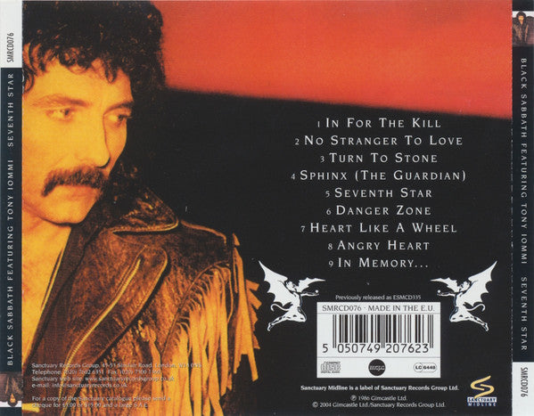 Black Sabbath Featuring Tony Iommi : Seventh Star (CD, Album, RE, RM)