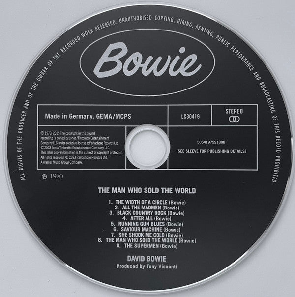 David Bowie : The Man Who Sold The World (CD, Album, RE, RM)