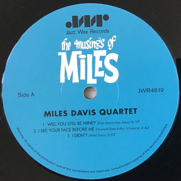 The Miles Davis Quartet : The Musings Of Miles (LP, Mono, Ltd)