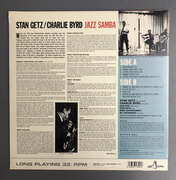 Stan Getz / Charlie Byrd : Jazz Samba (LP, Album, Ltd)