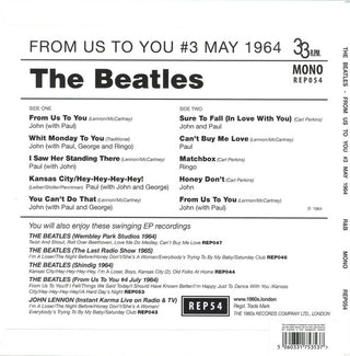 The Beatles : From Us To You #3 May 1964  (7", EP, Mono, Unofficial)