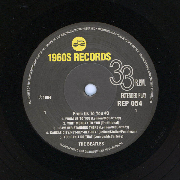 The Beatles : From Us To You #3 May 1964  (7", EP, Mono, Unofficial)