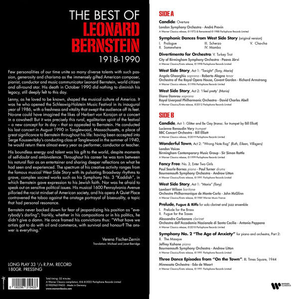 Leonard Bernstein : Lenny - The Best of Bernstein (LP, Comp)
