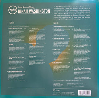Dinah Washington : Great Women Of Song (LP, Comp)