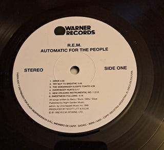 R.E.M. : Automatic For The People (LP, Album, P/Unofficial, RE)