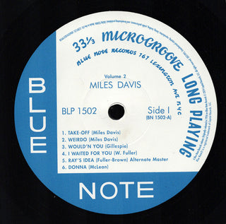 Miles Davis : Volume 2 (LP, Comp, Mono, RE, 180)