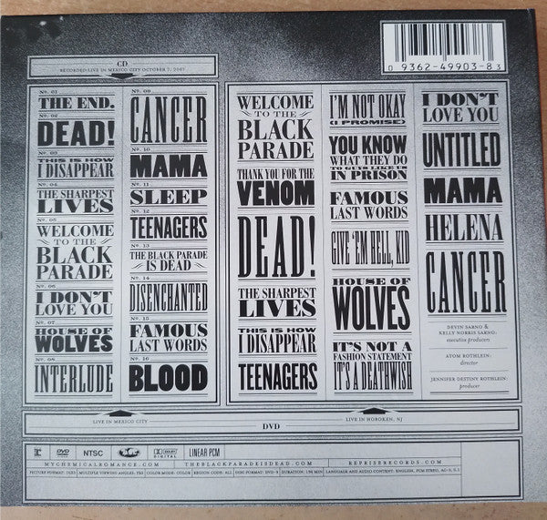 My Chemical Romance : The Black Parade Is Dead! (CD, Album + DVD-V, NTSC)