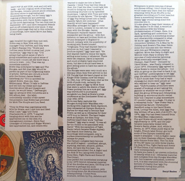 Iggy And The Stooges* : Move Ass Baby (2xLP, Comp, RE, Gat)