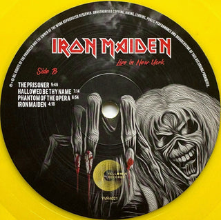 Iron Maiden : Live In New York (LP, Album, Unofficial, Yel)