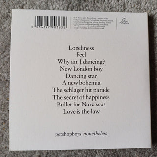 Pet Shop Boys : Nonetheless (CD, Album, Gat)