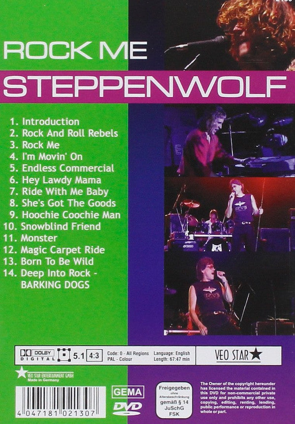 Steppenwolf : Rock Me (DVD, Unofficial)