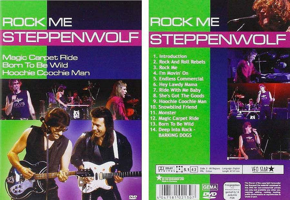 Steppenwolf : Rock Me (DVD, Unofficial)