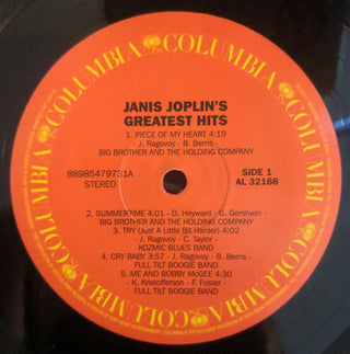 Janis Joplin : Janis Joplin's Greatest Hits (LP, Comp, RE)