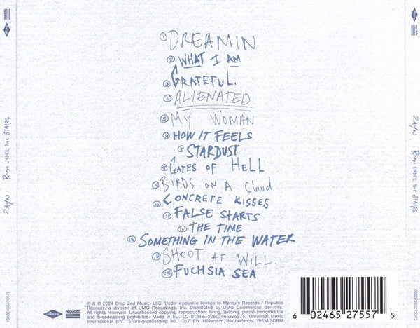 ZAYN (3) : Room Under The Stairs (CD, Album)