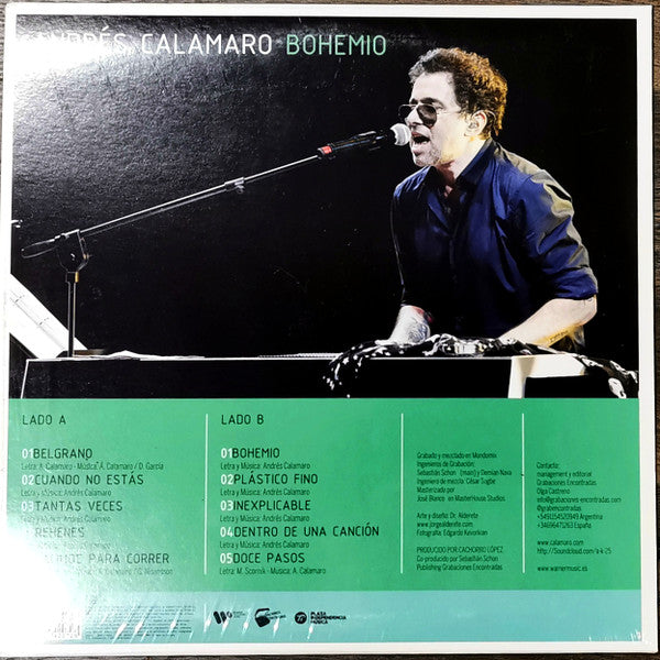 Andrés Calamaro : Bohemio (LP, Album, RE)
