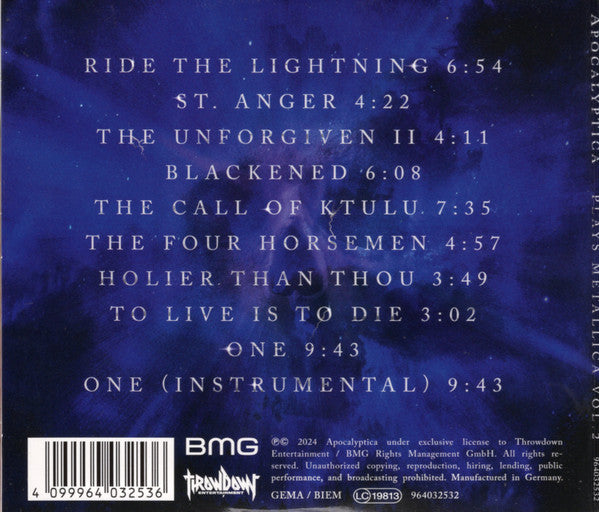 Apocalyptica : Plays Metallica Vol. 2 (CD, Album)