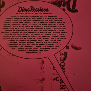 Alex Anwandter : Dime Precioso (LP, Album)