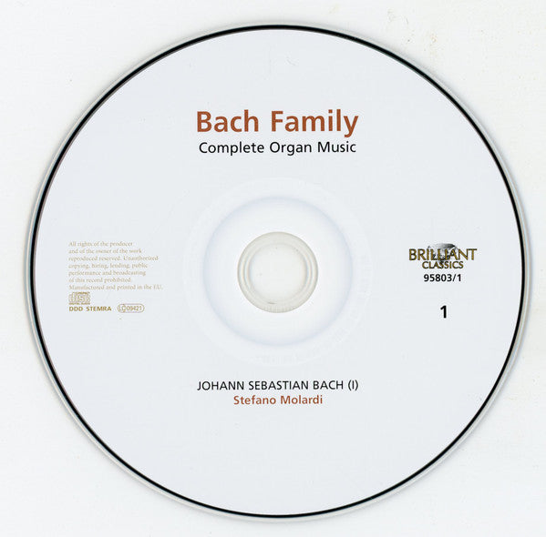 Various : Bach Family - Complete Organ Music (24xCD, Comp, RE + Box)