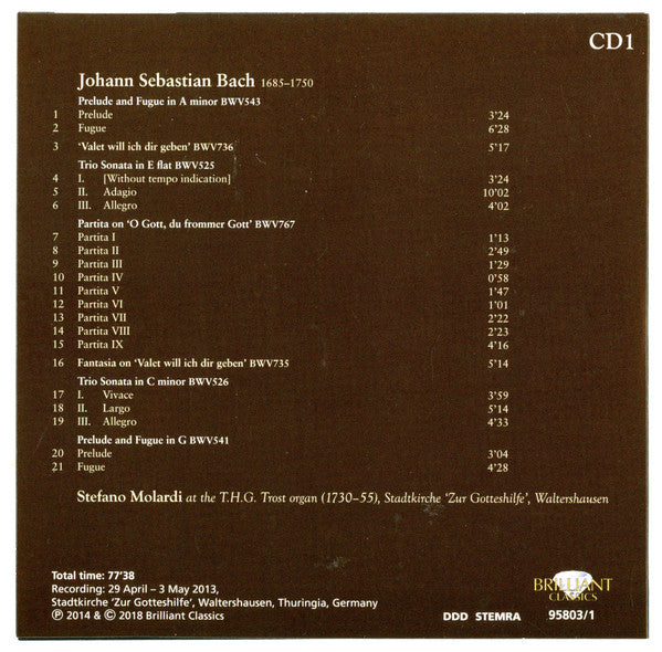Various : Bach Family - Complete Organ Music (24xCD, Comp, RE + Box)