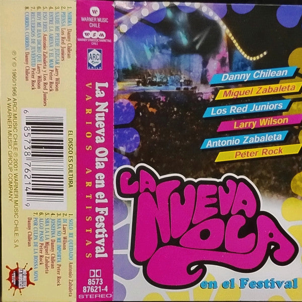 Larry Wilson (15), Antonio Zabaleta, Miguel Zabaleta, Los Red Juniors, Danny Chilean, Peter Rock (2) : La Nueva Ola En El Festival (Cass)