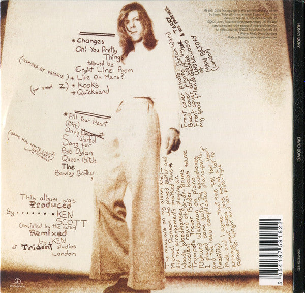David Bowie : Hunky Dory (CD, Album, RE, RM, Dig)