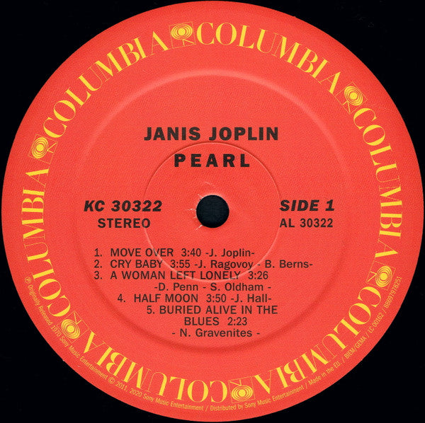 Janis Joplin : Pearl (LP, Album, RE)
