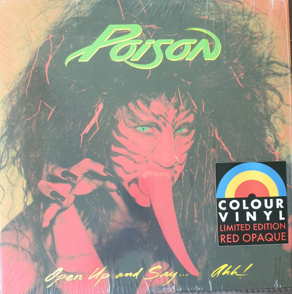 Poison (3) : Open Up and Say...Ahh! (LP, Album, Ltd, RE, Red)