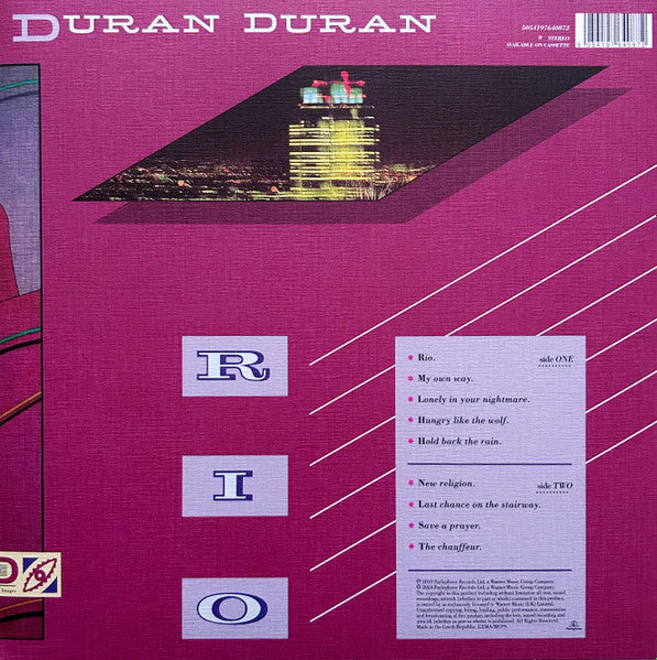Duran Duran : Rio (LP, Album, RE, RM, Tex)