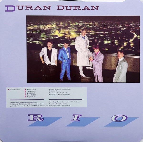 Duran Duran : Rio (LP, Album, RE, RM, Tex)