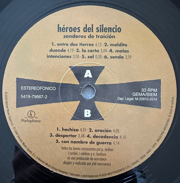 Héroes Del Silencio : Senderos De Traición (LP, Album, RE)