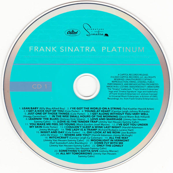 Frank Sinatra : Platinum (2xCD, Comp, Mono)