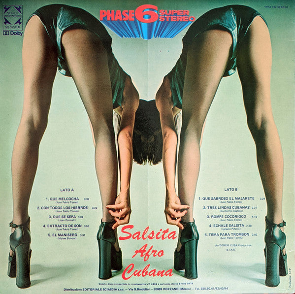 Orquesta Algo Nuevo : Salsita Afro Cubana (LP, Album, Quad, SQ-)