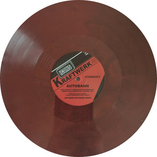 Kraftwerk : Autobahn (Jim Rider Remixes) (12", Maxi, Ltd, Unofficial, Red)