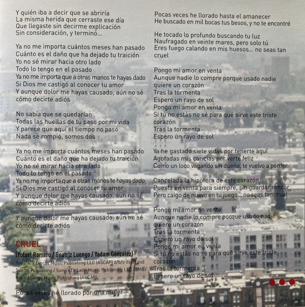 Cristian Castro : Dicen... (CD, Album)