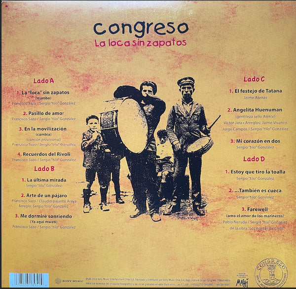 Congreso : La Loca Sin Zapatos (LP, Album)