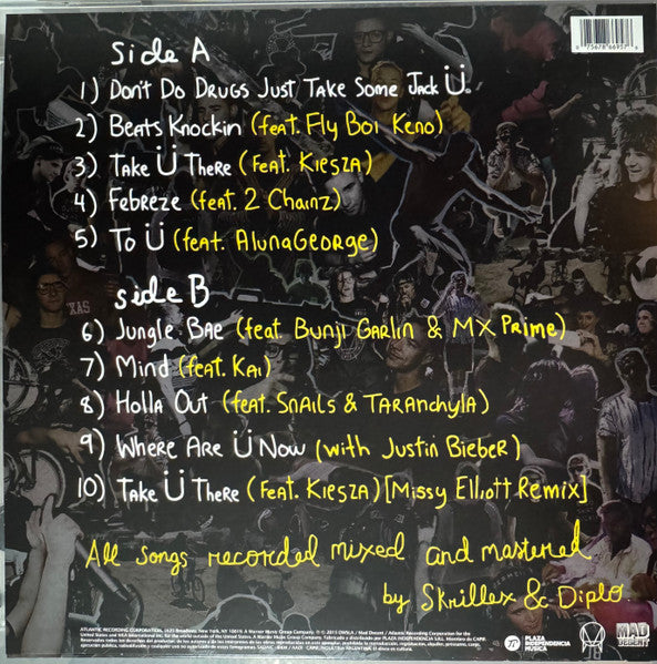 Jack Ü : Skrillex And Diplo Present Jack Ü (LP, Album, RP)