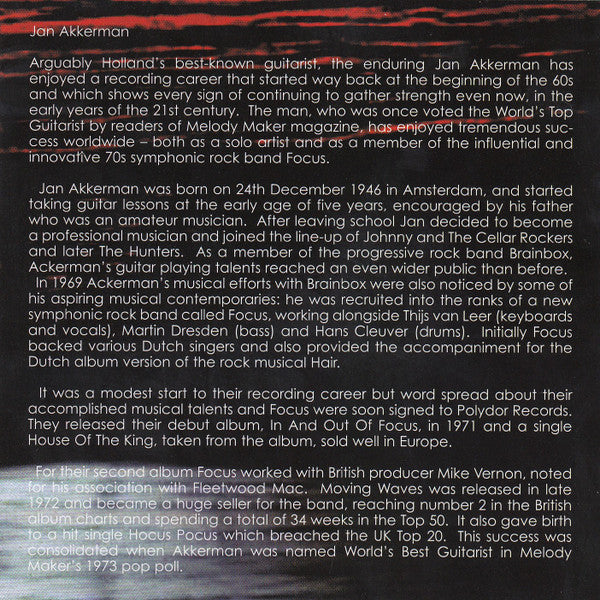 Jan Akkerman : A Real Elegant Gypsy (CD, Comp)