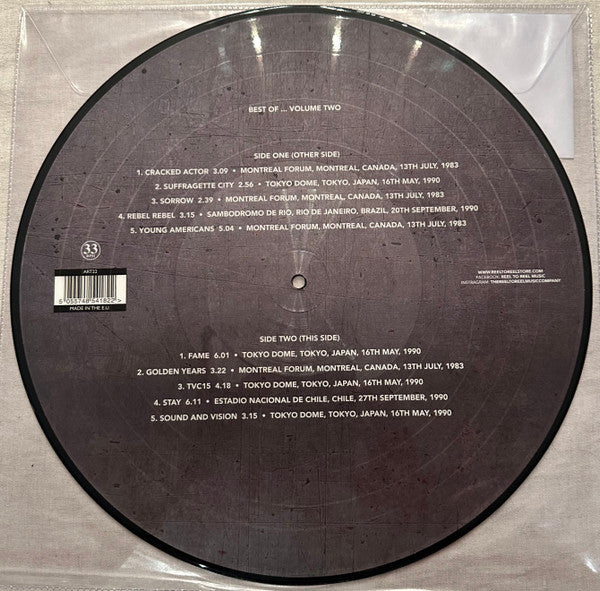 David Bowie : Best Of… Volume Two (LP, Comp, Ltd, Pic, Unofficial)