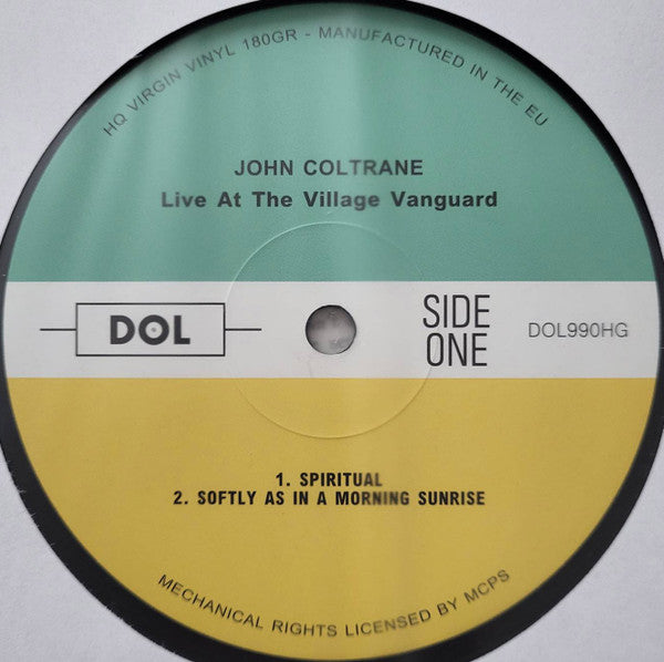 John Coltrane : "Live" At The Village Vanguard (LP, Album, RE, Gat)
