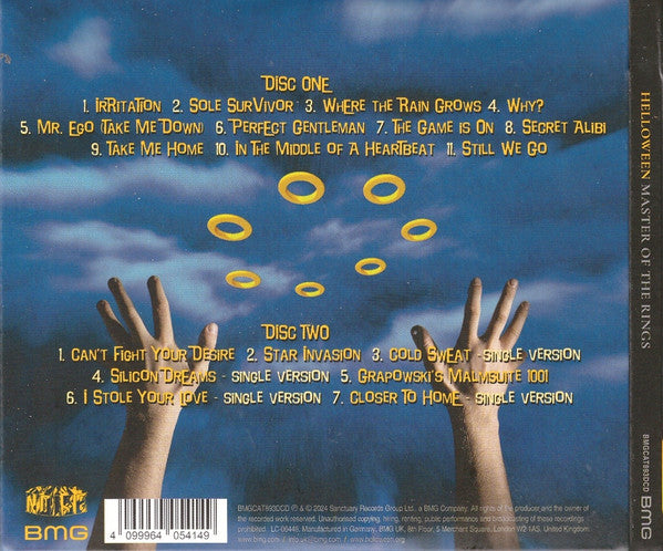 Helloween : Master Of The Rings (2xCD, Album, RE, RM, Dig)