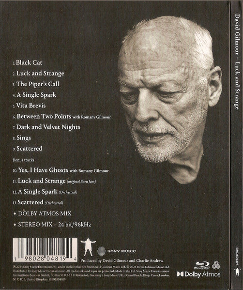 David Gilmour : Luck And Strange (Blu-ray, Blu-ray-A, Album, Multichannel, All)