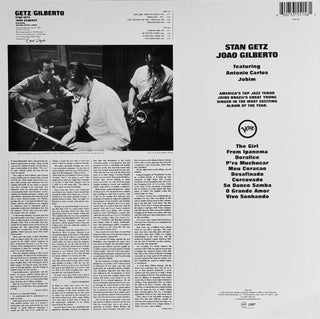 Stan Getz / Joao Gilberto* Featuring Antonio Carlos Jobim : Getz / Gilberto (LP, Album, RE, RP)