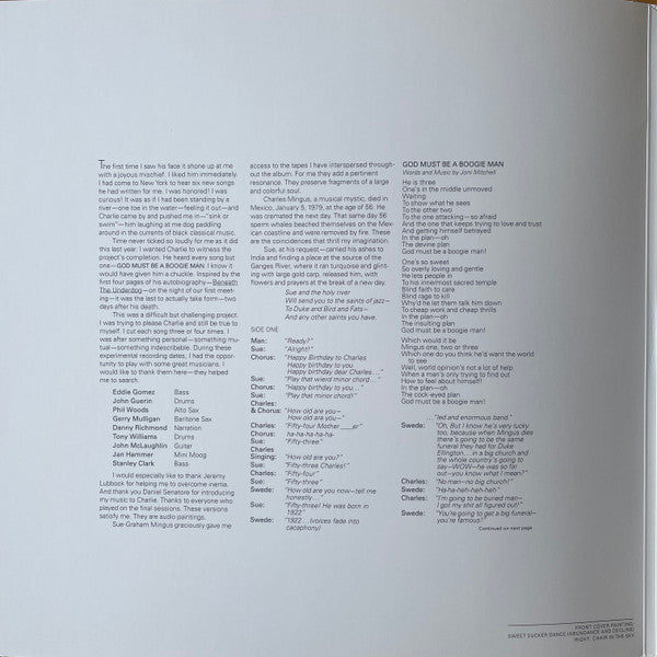 Joni Mitchell : Mingus (LP, Album, RE, RM, Tra)