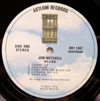 Joni Mitchell : Hejira (LP, Album, RE, RM)